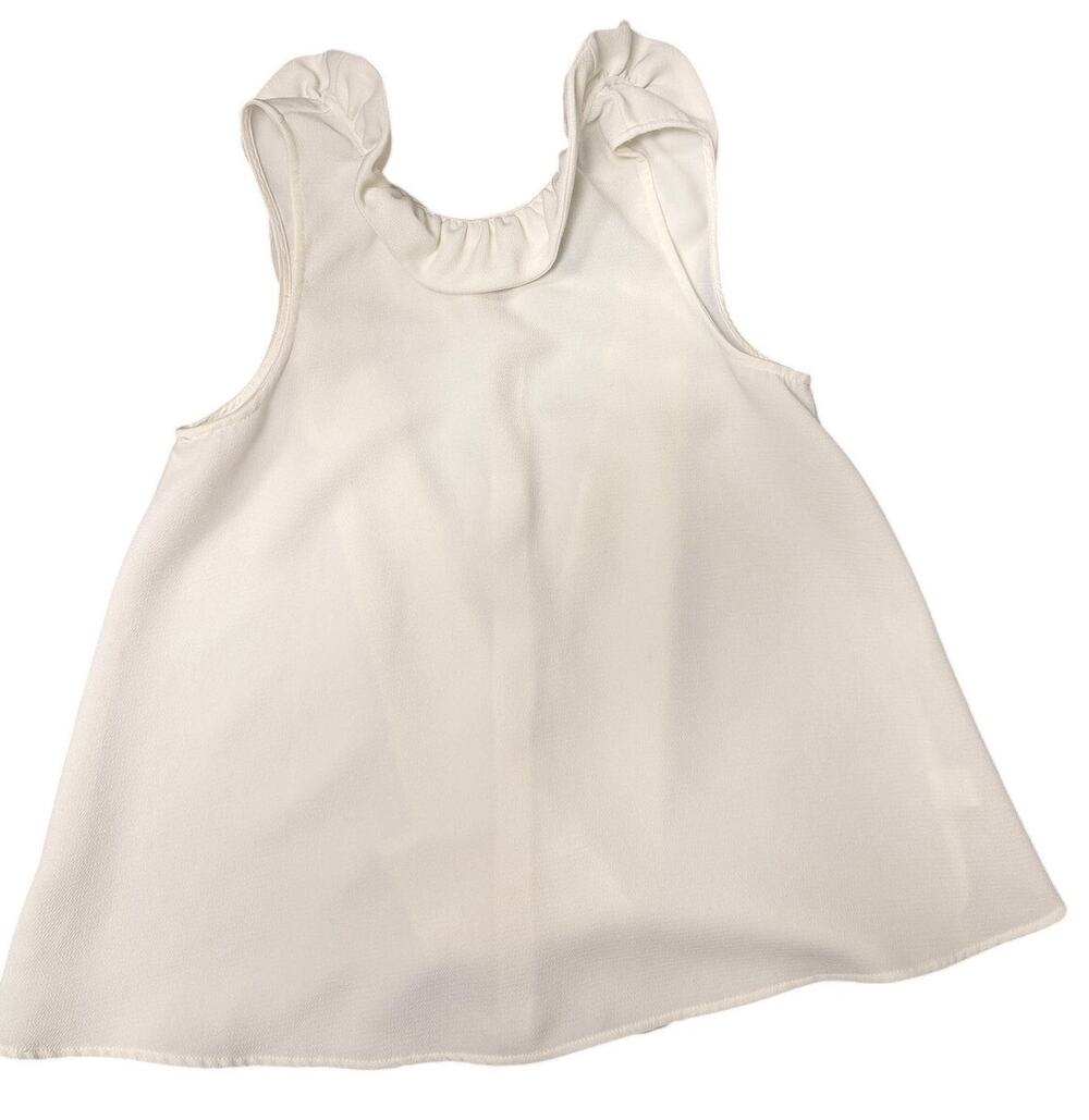 Pomander Place Tuckernuck White Sleeveless Blouse - Size Small